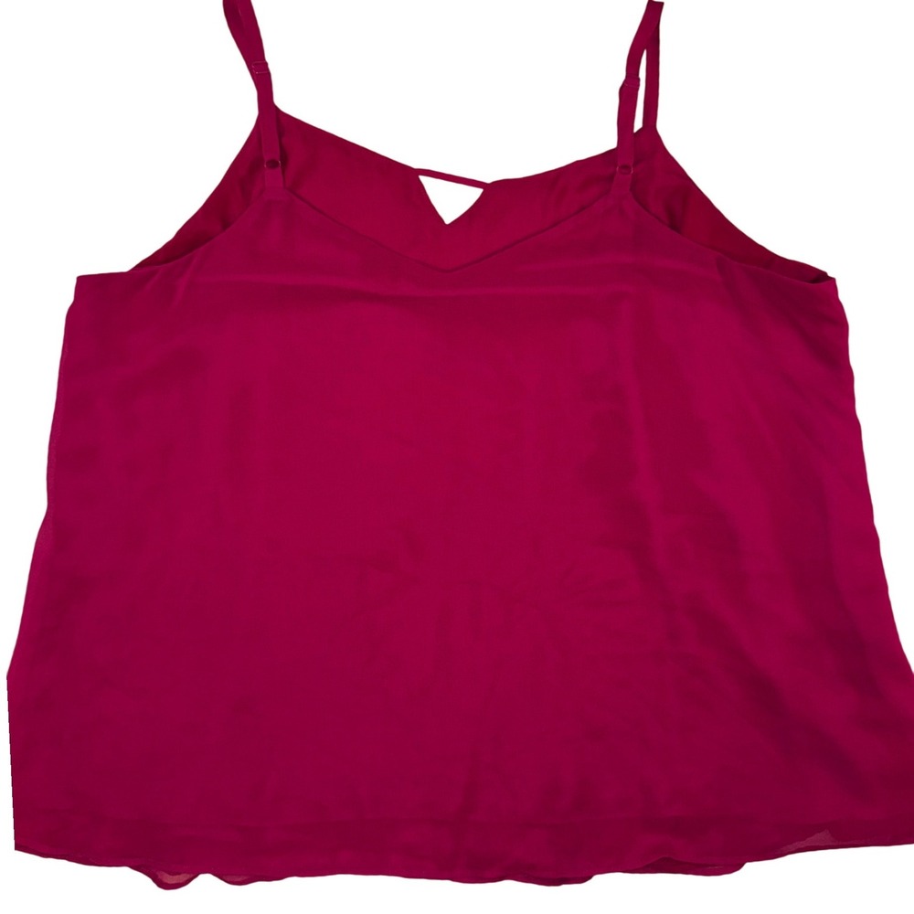 Torrid Sophie Chiffon Keyhole Swing Cami Fuchsia Purple Plus Size 3 3X 22-24 - Picture 6 of 7